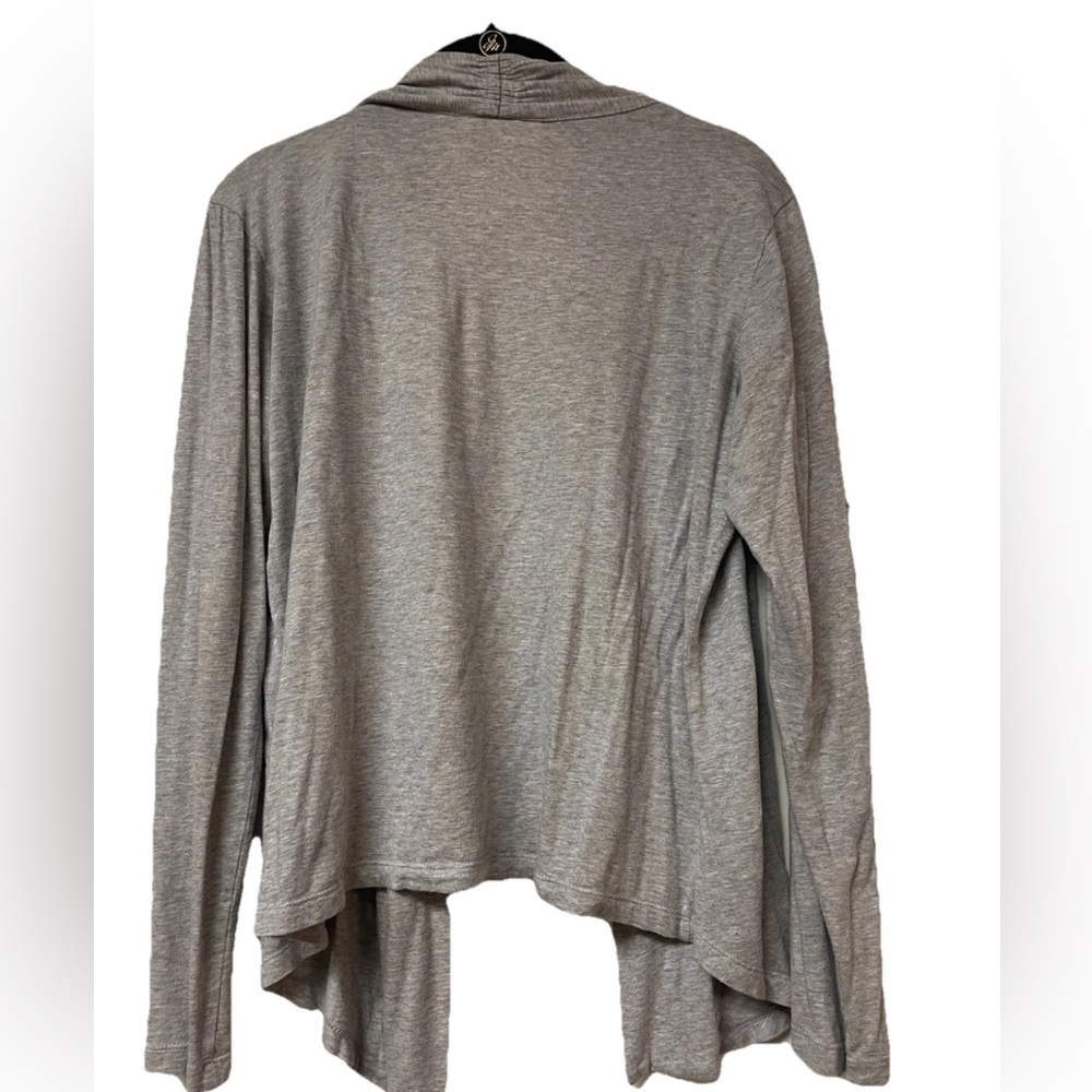 Coldwater Creek Heather Grey Open Front Cardigan - NWOT Cotton/Modal Size XS - Picture 3 of 7
